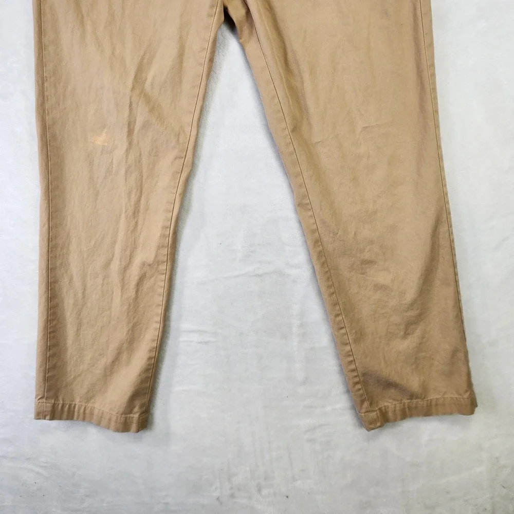 Banana Republic Emerson Chino Pants Mens 34x32 Tan Khaki‎ Straight Leg Cotton